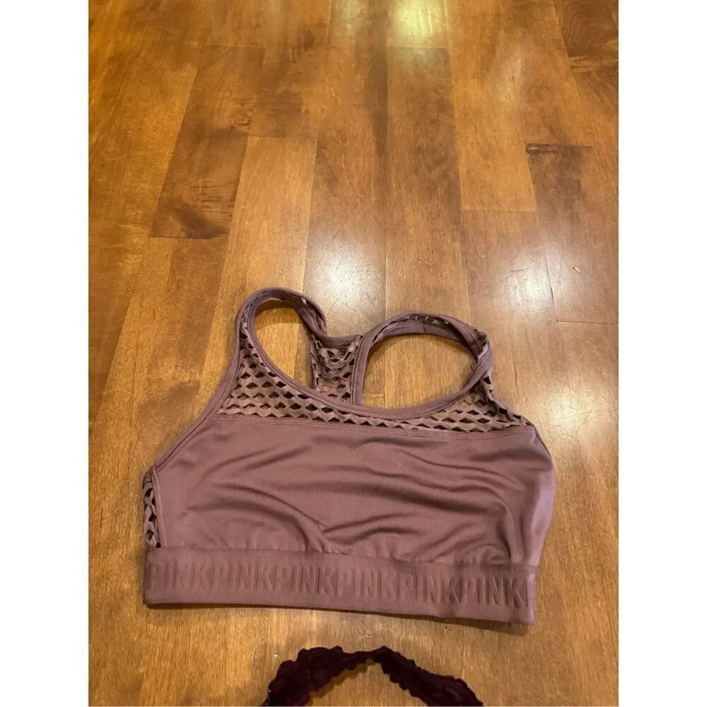 Women’s Victoria’s Secret Pink Bralette and sports bra bundle size medium